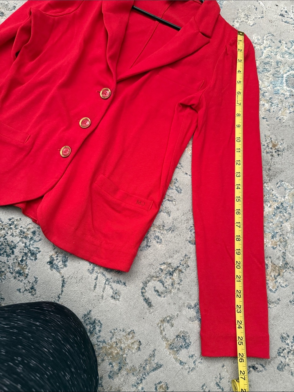 Marc by Marc Jacobs Bright Red Tailored Blazer - Picture 4 of 7